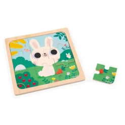 Janod 9 Piece Wooden Puzzle