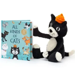 Jellycat All Kinds of Cats Book & Jack Bundle