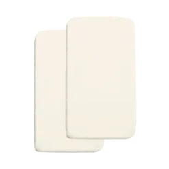BreathableBaby All-in-One Fitted Sheet & Waterproof Cradle Cover - 2 Pack