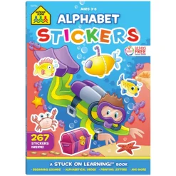 School Zone Alphabet Stickers Workbook