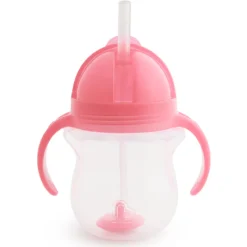 Munchkin Any Angle Click Lock 7oz Weighted Straw Trainer Cup