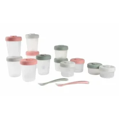 Beaba Baby Food Clip Containers Set of 12 + Spoons