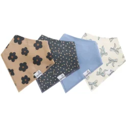 Copper Pearl Bandana Drool Bibs - 4 Pack