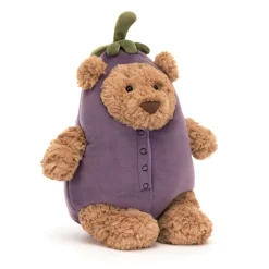 Jellycat Bartholomew Bear Eggplant
