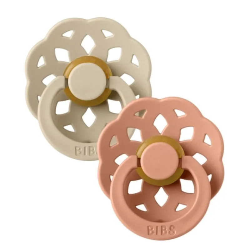 BIBS Boheme Natural Rubber Pacifier - 2 Pack