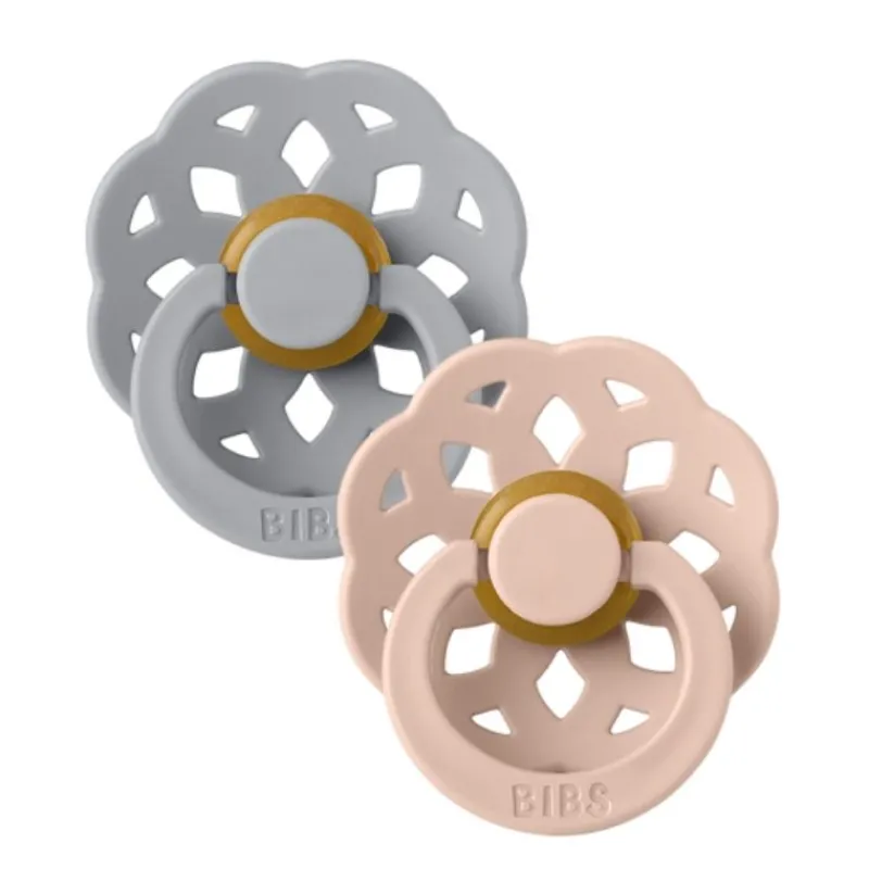 BIBS Boheme Natural Rubber Pacifier - 2 Pack