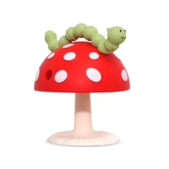 RaZbaby Chompy Mushroom Grip Silicone Teether