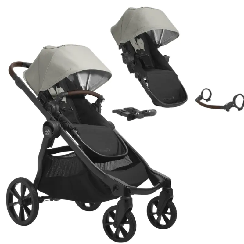 Baby Jogger City Select 2 Eco Stroller + Second Seat Bundle