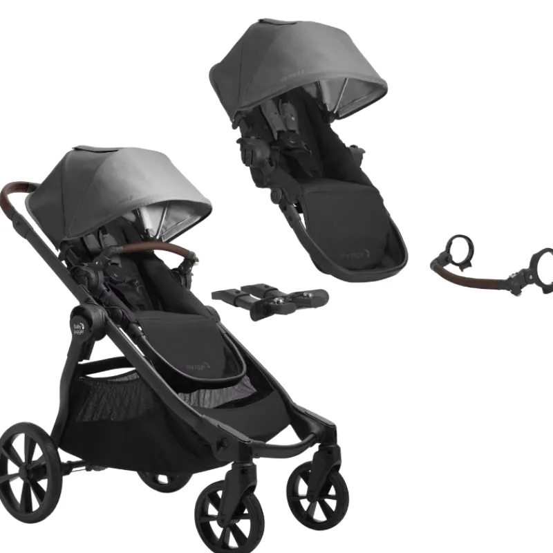 Baby Jogger City Select 2 Eco Stroller + Second Seat Bundle