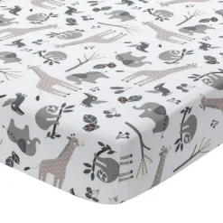 Lambs & Ivy Cotton Fitted Crib Sheet