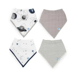 Little Unicorn Cotton Muslin + Fleece Bandana Bib