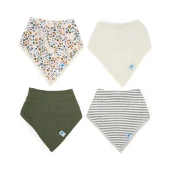 Little Unicorn Cotton Muslin + Fleece Bandana Bib