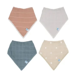 Little Unicorn Cotton Muslin + Fleece Bandana Bib