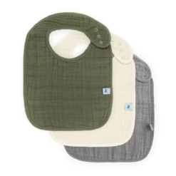 Little Unicorn Cotton Muslin Classic Bibs - 3 Pack
