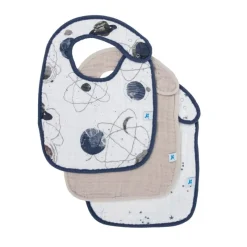 Little Unicorn Cotton Muslin Classic Bibs - 3 Pack