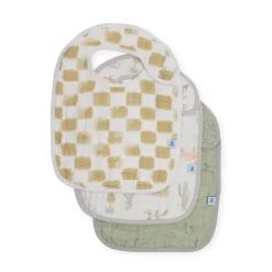 Little Unicorn Cotton Muslin Classic Bibs - 3 Pack
