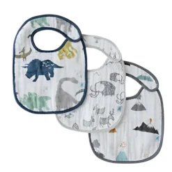Little Unicorn Cotton Muslin Classic Bibs - 3 Pack