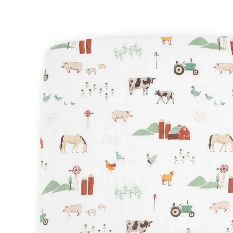 Little Unicorn Cotton Muslin Crib Sheets