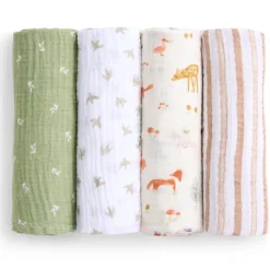 Aden & Anais Cotton Muslin Swaddles - 4 Pack