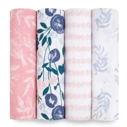 Aden & Anais Cotton Muslin Swaddles - 4 Pack