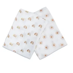 Lulujo Cotton Swaddles - 2 Pack