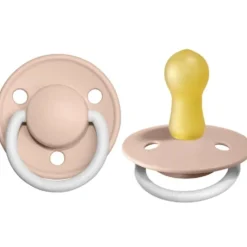 BIBS De Lux Natural Rubber Latex Pacifier - 2 Pack