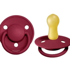 BIBS De Lux Natural Rubber Latex Pacifier - 2 Pack