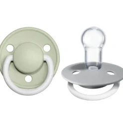 BIBS De Lux Silicone Natural Pacifier - 2 Pack
