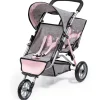 Bayer Design Duo Twin 3 Wheeled Doll's Stroller - Butterfly