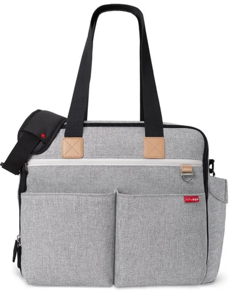 Skip Hop Duo Weekender Diaper Bag - Grey Melange