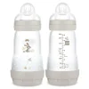 MAM Easy Start Matte Anti-Colic Baby Bottles - 9 oz