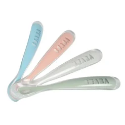 Beaba First Stage Silicone Spoon - 4 Pack
