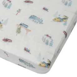 LouLou Lollipop Fitted Muslin Crib Sheets