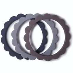 Mushie Flower Teething Bracelet - 3 Pack