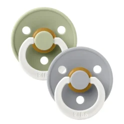 BIBS Glow In the Dark Natural Rubber Pacifier - 2 Pack
