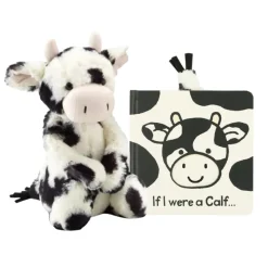 Jellycat If I Were A Calf Book + Plush Bundle