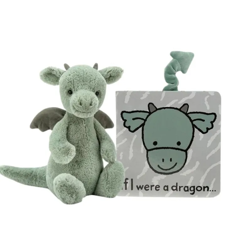 Jellycat If I Were A Dragon Book + Plush Bundle