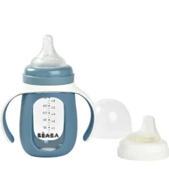Beaba 2-in-1 Glass Training Cup