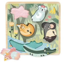Vilac Jungle Touch and Feel Puzzle