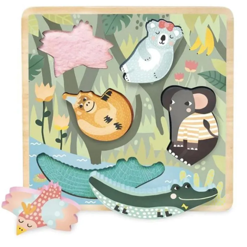 Vilac Jungle Touch and Feel Puzzle