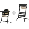 Cybex Lemo 3-in-1 High Chair + Training Tower Set - Sand Black