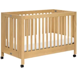 Babyletto Maki Portable Folding Crib with Toddler Bed Conversion Kit