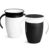 Munchkin Miracle 360° Black & White 7 oz Trainer Cup - 2 Pack