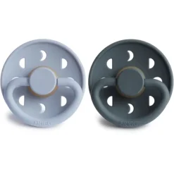 Frigg Moon Natural Rubber Baby Pacifier - 2 Pack