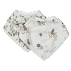 LouLou Lollipop Muslin Bandana Bib Set - 2 Pack