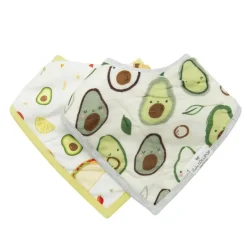 LouLou Lollipop Muslin Bandana Bib Set - 2 Pack