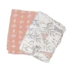 Crane Muslin Swaddle Blankets - 2 Pack