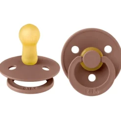 BIBS Natural Rubber Colour Pacifier - 2 Pack