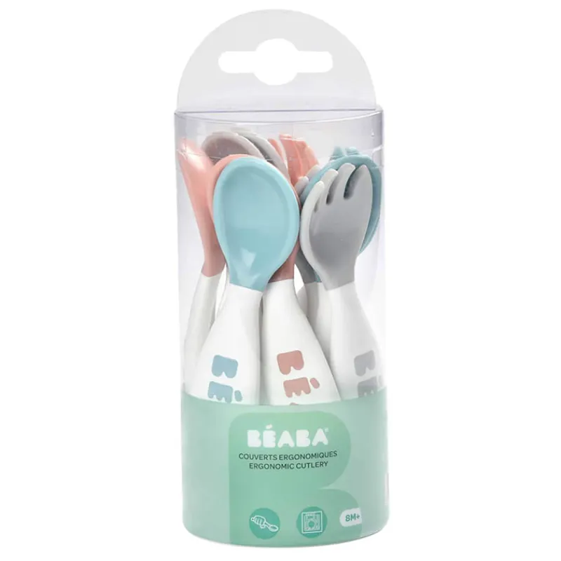 Beaba 2nd Stage Ergonomic Cutlery [Set of 10]
