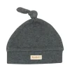 Juddlies Newborn Cap - Charcoal Grey Fleck